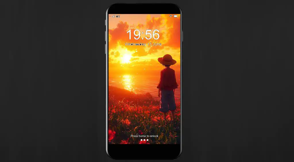 Fond d'écran Luffy au coucher de soleil 4K - Téléchargement gratuit de fond d'écran HD One Piece Anime pour ordinateur de bureau et mobile