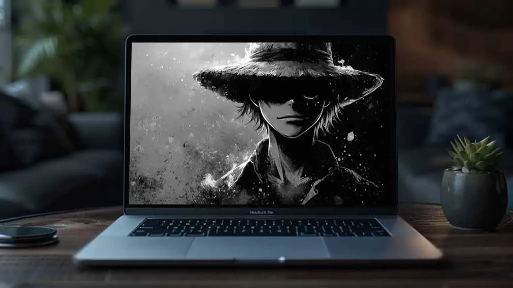 Monkey D. Luffy 4K Wallpaper One Piece anime Ultra HD Dark Background free download for PC & Mobile phone and iphone