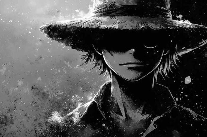 Fond d'écran 4K de Monkey D. Luffy | One Piece HD Fond Sombre Gratuit PC & Mobile