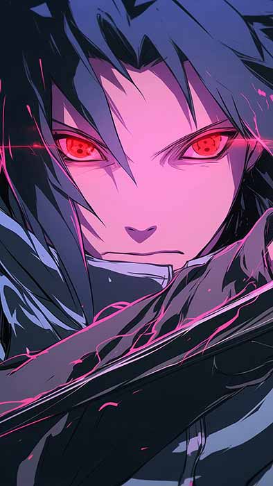 Sasuke Uchiha Wallpaper 4K Ultra HD Naruto Anime Artwork for Mobile Free Download