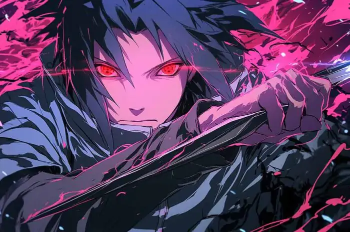 Sasuke Uchiha Wallpaper 4K Ultra HD Naruto Anime Artwork for Desktop Free Download