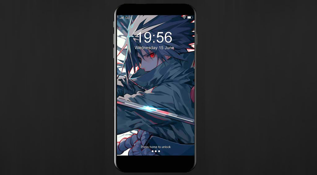 Fond d'écran 4K de Uchiha Sasuke avec son épée katana Arrière-plan Naruto Ultra HD