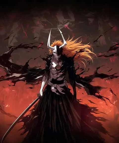 Vasto Lorde Kurosaki Ichigo Hollow 4K Wallpaper - Ultra HD Bleach Anime Free for PC & Mobile