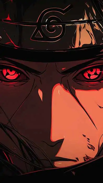 Fond d'écran Itachi Mangekyou Sharingan 4K | Arrière-plan Ultra HD de l'anime Naruto