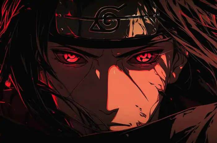 Itachi Mangekyou Sharingan Wallpaper 4K Naruto Anime Ultra HD Background for desktop and mobile free download