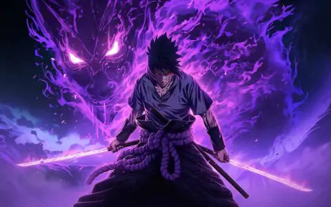 Uchiha Sasuke Susanoo Wallpaper 4K -Naruto Anime HD Background Free download for Pc & Mobile