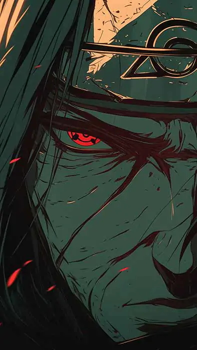 Fond d'écran Itachi Rouge sombre 4K | Arrière-plan HD Naruto Anime Gratuit pour mobile