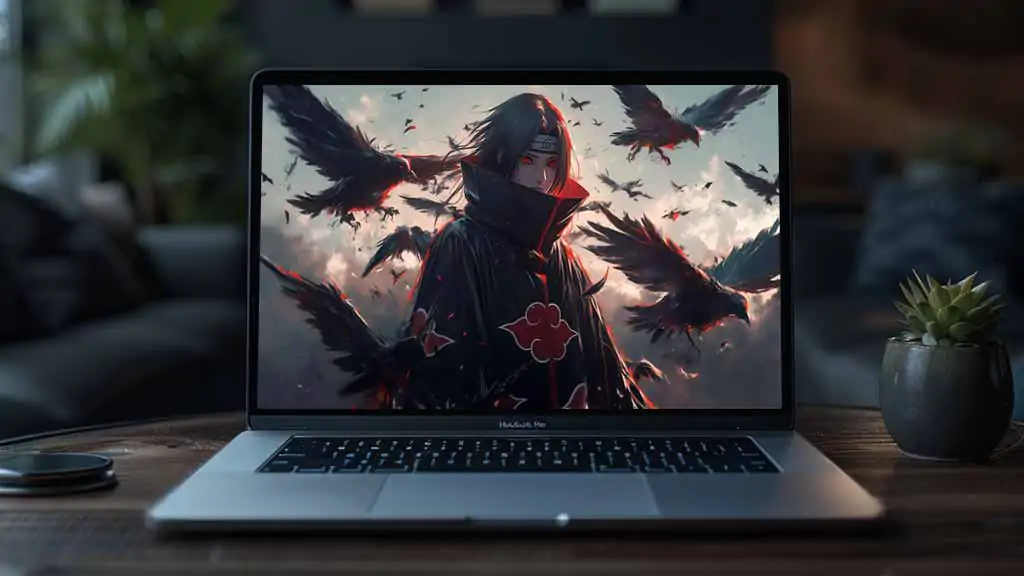 Itachi Uchiha Crow Wallpaper 4K Akatsuki HD Background Free Download for PC desktop & laptop