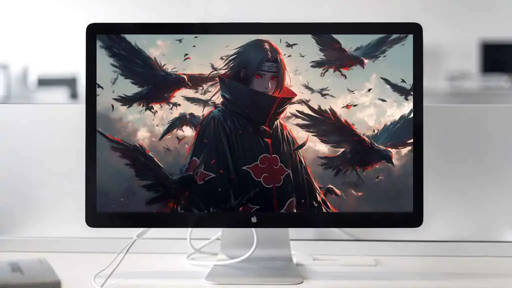 Itachi Uchiha Crow Wallpaper 4K Akatsuki HD Background Free Download for PC desktop & laptop