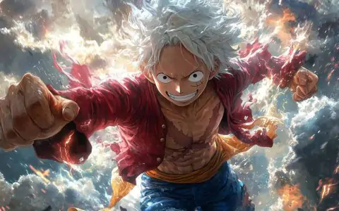 Fond d'écran HD Luffy Gear 5 1080P 2K 4K 5K One Piece Anime Gratuit pour Pc