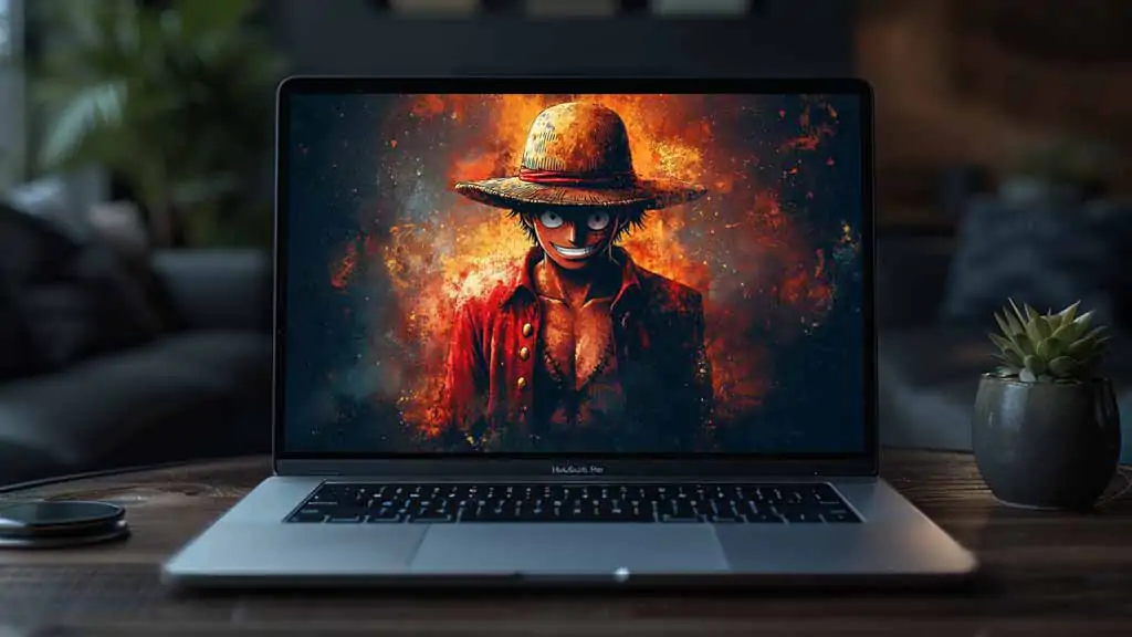 Monkey D Luffy Abstract Wallpaper 4k - Dark One Piece Art Free download for laptop and desktop