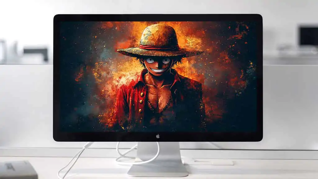 Monkey D Luffy Abstract Wallpaper 4k - Dark One Piece Art Free download for laptop and desktop