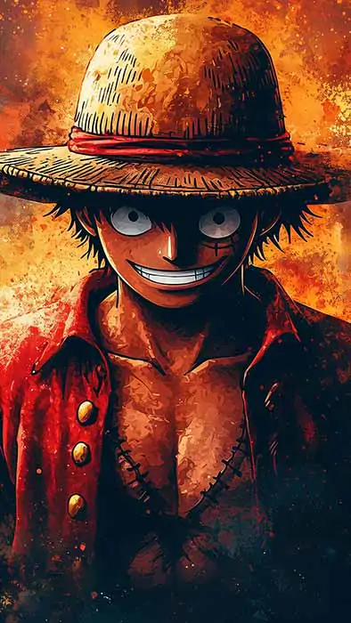 Monkey D Luffy Abstract Wallpaper 4k - Dark One Piece Art Free download for mobile phone and iphone