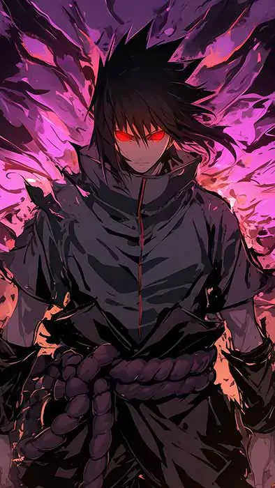 Sasuke Susanoo Wallpaper 4K Naruto Anime HD Background Free for mobile phone and iphone