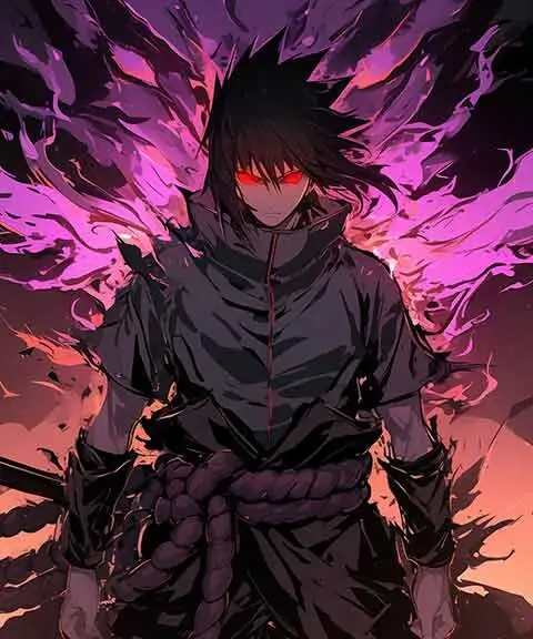 Sasuke Susanoo Wallpaper 4K Naruto Anime HD Background Free for desktop and laptop