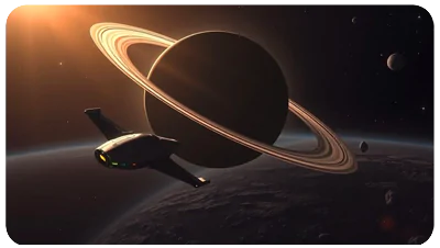 Deep-space-exploration-Sleek-spacecraft-approaching-ringed-gas-giant-planet,-distant-stars,-asteroid-field,-realistic-lighting-and-shadows,-sense-of-scale-and-wonder,-photorealistic-rendering