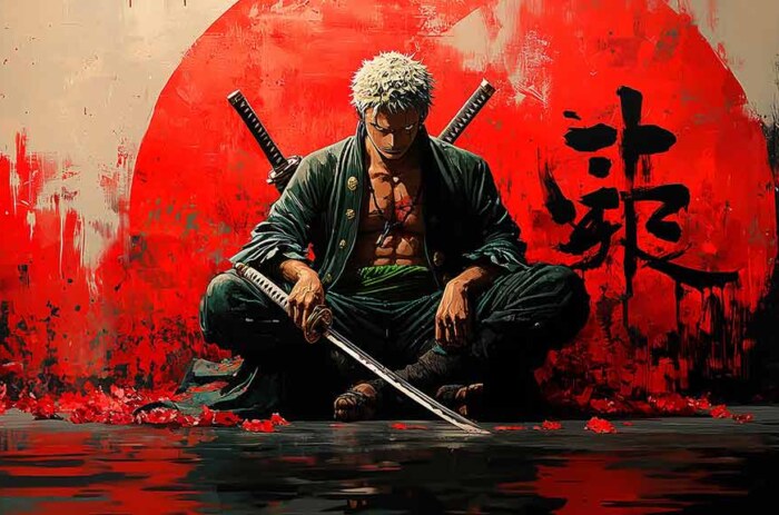 Fond d'écran Roronoa Zoro 4K One Piece Anime HD Téléchargement Gratuit pour Pc