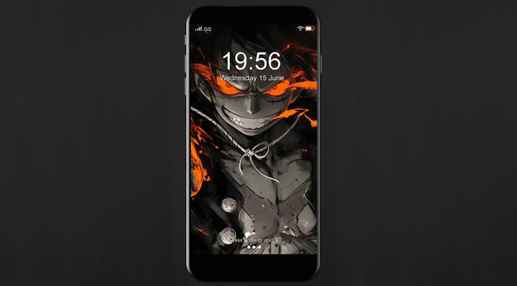 Fonds d'écran de Monkey D Luffy en 4K HD gratuit Art anime One Piece avec effets d'énergie pour Pc de bureau et mobile