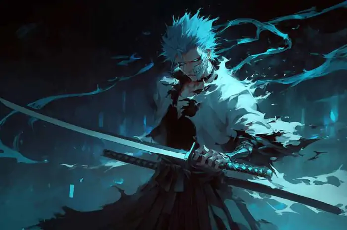 Fond d'écran Grimmjow Espada 4K - Arrière-plan Bleach HD Gratuit