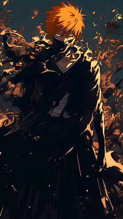 Ichigo Kurosaki Bankai Wallpaper -Anime Bleach Wallpaper 4K free download for desktop and mobile