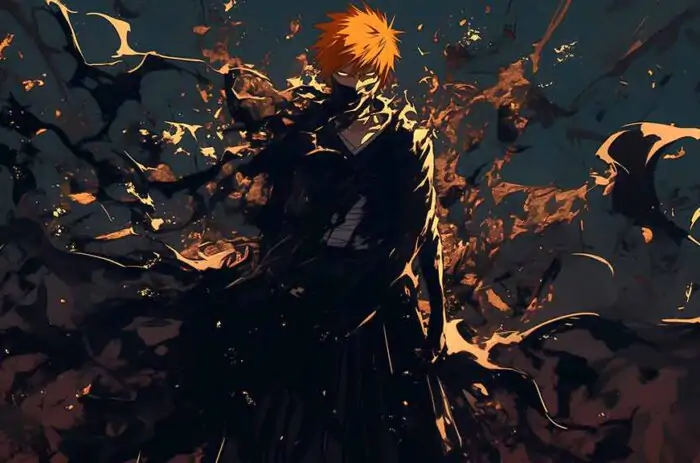Ichigo Kurosaki Bankai Wallpaper -Anime Bleach Wallpaper 4K free download for desktop and mobile