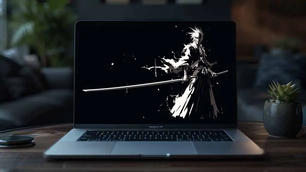 Ichigo Kurosaki Fond d'écran Noir et Blanc 4K - Anime Bleach HD Gratuit