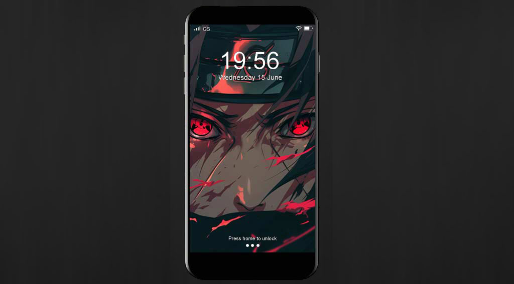 Itachi Uchiha with red Sharingan eyes and Konoha headband Naruto Shippuden anime wallpaper 4k free