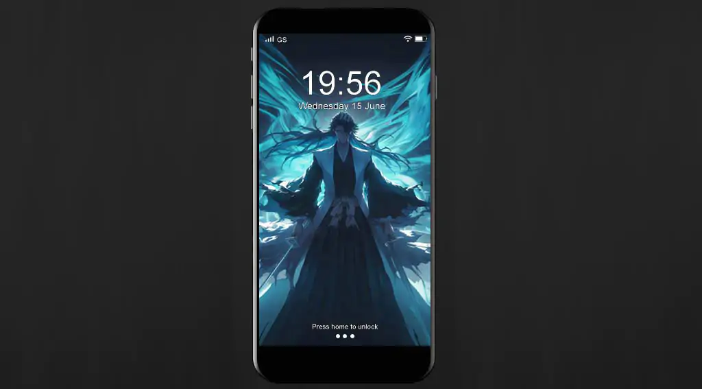 Bleach Kuchiki Byakuya 4K wallpaper with Senbonzakura blue dark atmospheric anime HD background Free Download PC and mobile