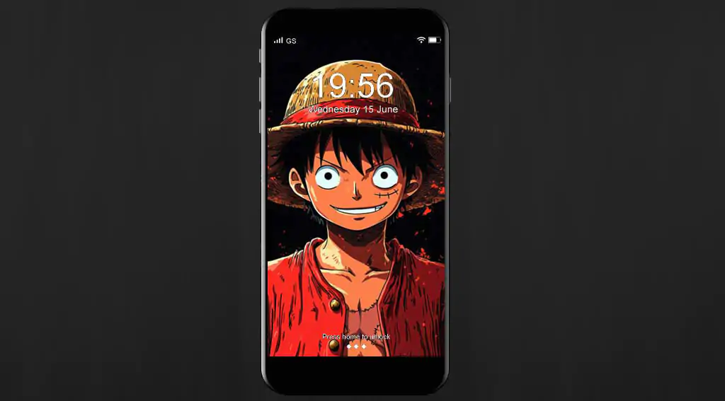 Fond d'écran 4K HD One Piece Monkey D Luffy avec son chapeau de paille. gratuit pour ordinateur de bureau, mobile et tablette !