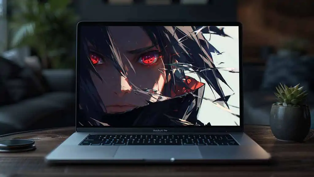 Fond d'écran Sasuke Uchiha Sharingan 4K - Naruto Anime HD Gratuit