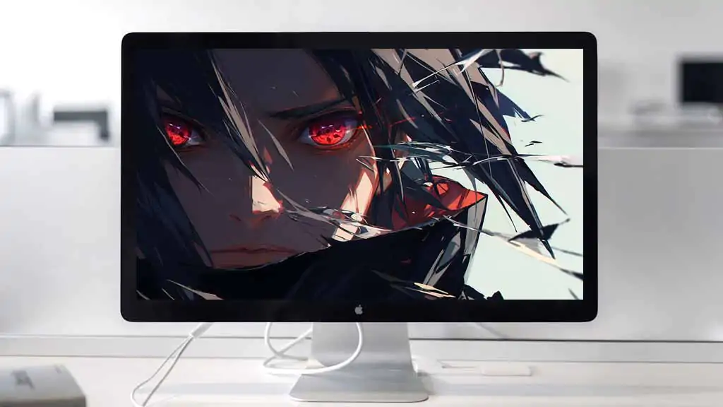 Fond d'écran Sasuke Uchiha Sharingan 4K - Naruto Anime HD Gratuit