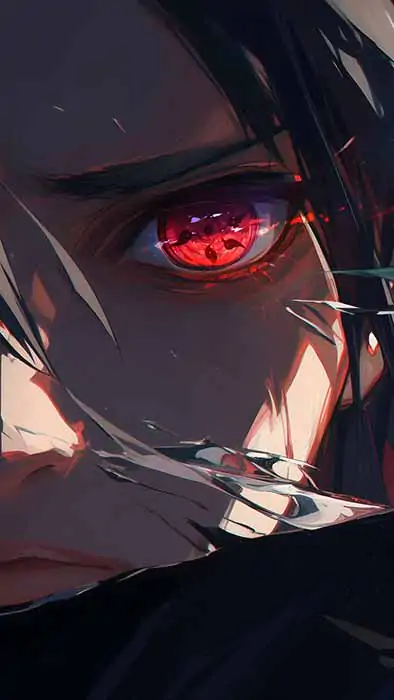 Fond d'écran Sasuke Uchiha Sharingan 4K - Naruto Anime HD Gratuit