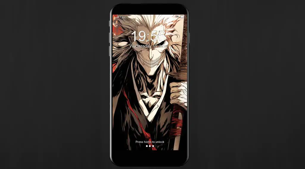 Ichigo Bleach masque Hollow 4K HD fond d'écran avec crâne shinigami et épée zanpakuto anime pour pc et mobile.