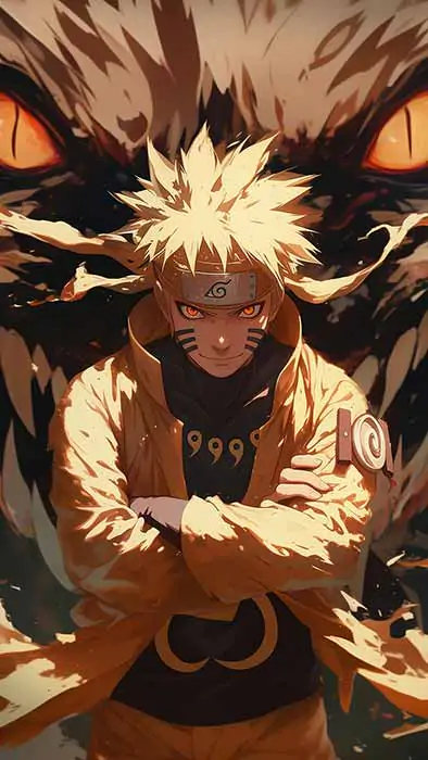 Naruto Uzumaki Kurama Nine Tails Chakra Mode 4K HD Wallpaper – Naruto Shippuden Anime Free Download