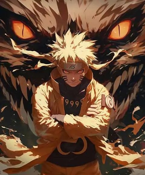 Fond d'écran Naruto Kurama Queue à Neuf Queues Mode Chakra 4K HD, Naruto Shippuden  Uzumaki & Kyuubi PC et mobile
