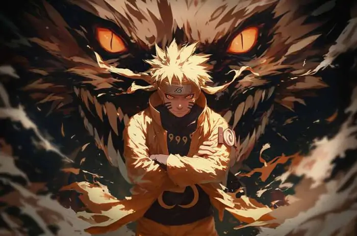 Naruto Uzumaki Kurama Nine Tails Chakra Mode 4K HD Wallpaper – Naruto Shippuden Anime Free Download