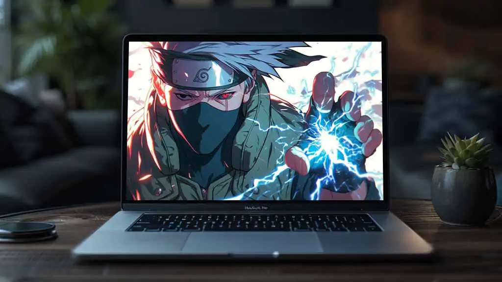 Kakashi Hatake Sharingan Chidori 4K wallpaper – Naruto anime copy ninja lightning jutsu close-up free download for PC & Mobile phone