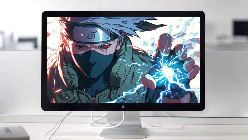 Kakashi Hatake Sharingan Chidori 4K wallpaper – Naruto anime copy ninja lightning jutsu close-up free download for PC & Mobile phone