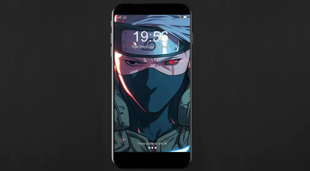 Kakashi Hatake Sharingan Chidori 4K wallpaper – Naruto anime copy ninja lightning jutsu close-up free download for PC & Mobile phone