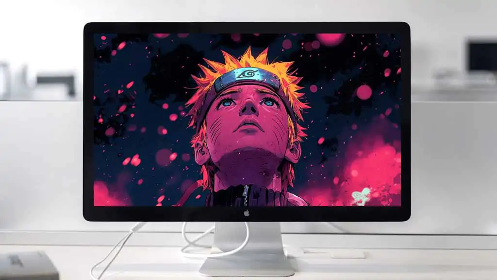 Fond d'écran Naruto flux de chakra 4K énergie dynamique. Arrière-plan anime parfait téléchargement gratuit pour Pc & mobile !