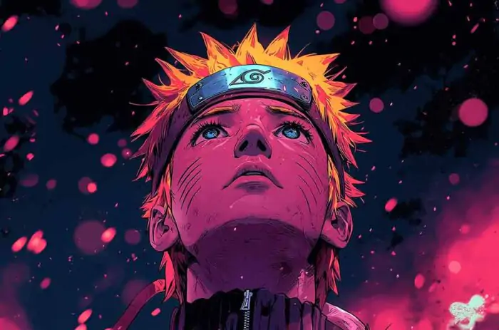 Fond d'écran Naruto flux de chakra 4K énergie dynamique. Arrière-plan anime parfait téléchargement gratuit pour Pc & mobile !