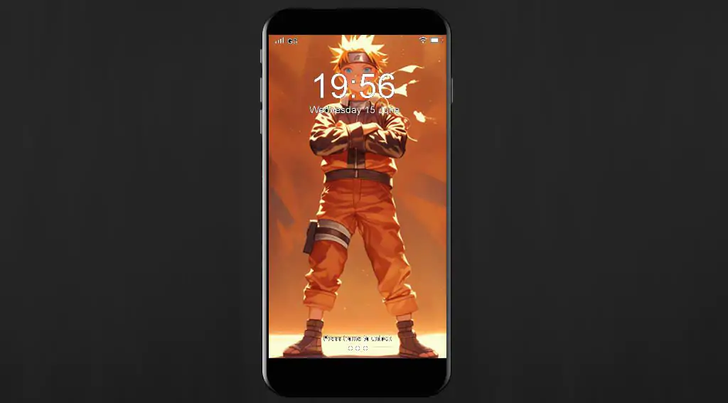 Young Naruto Uzumaki 4K wallpaper, kid Naruto orange jumpsuit Leaf Village headband glowing background free download for PC & mobile phone