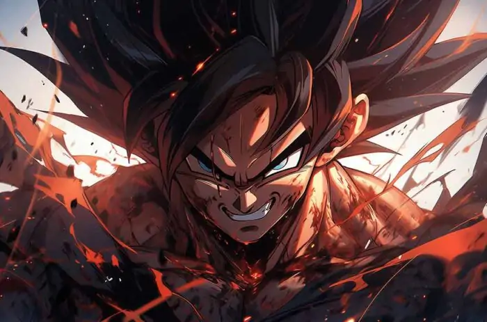 Fond d'écran épique Goku Dragon Ball Z 4K de la bataille du légendaire guerrier Saiyan pour ordinateur et mobile !