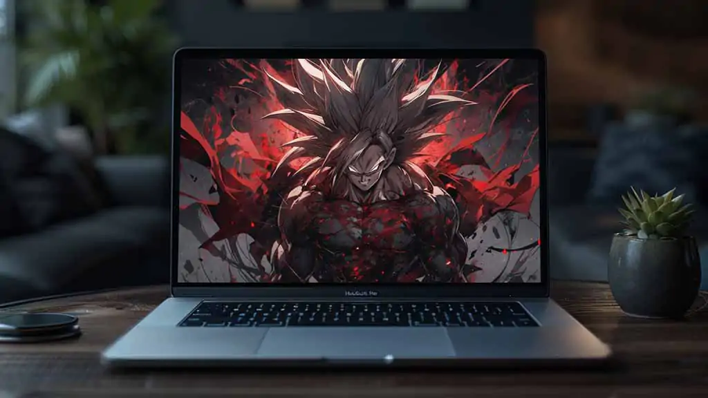 Fond d'écran Epic Goku transformation 4K le pouvoir Super Saiyan sombre Parfait pour les fans de Dragon Ball