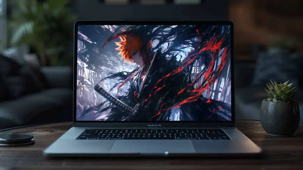 Ichigo Kurosaki in Bankai Bleach Wallpaper 4K Ultra HD Free Download from Bleach anime series