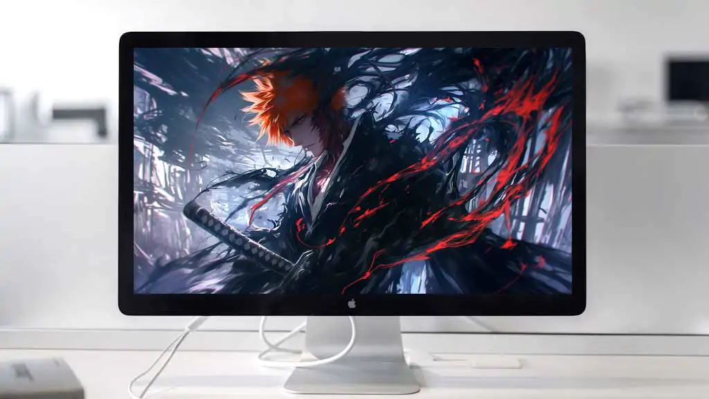 Ichigo Kurosaki in Bankai Bleach Wallpaper 4K Ultra HD Free Download from Bleach anime series