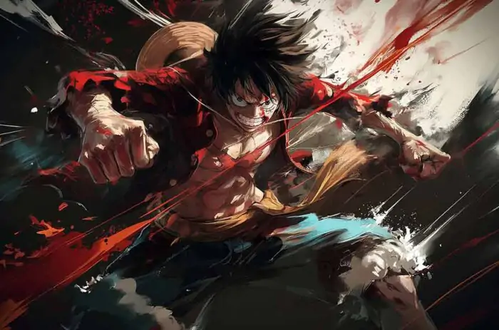 Magnifique fond d'écran Monkey D Luffy One Piece 4K Ultra HD - Artwork anime dynamique parfait pour ordinateur de bureau et mobile téléchargement gratuit