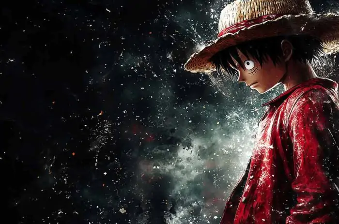 Monkey D Luffy One Piece anime wallpaper 4k Ultra HD straw hat dark dramatic Free Download background for desktop Pc and mobile phone