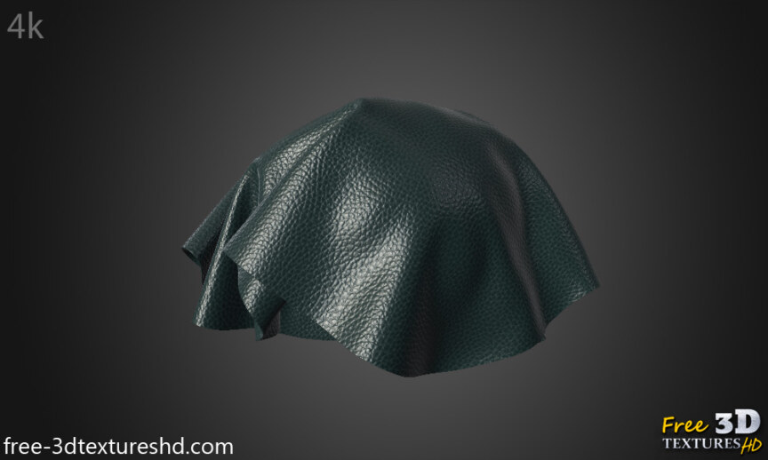 Green leather PBR texture seamless 22085