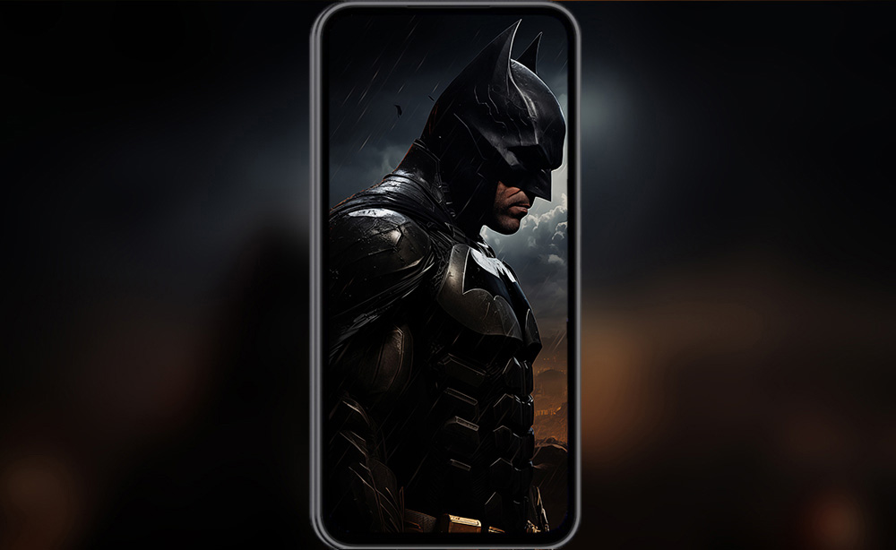 DC Batman Art Watching wallpaper 4K HD for PC Desktop mac laptop mobile iphone Phone free download background